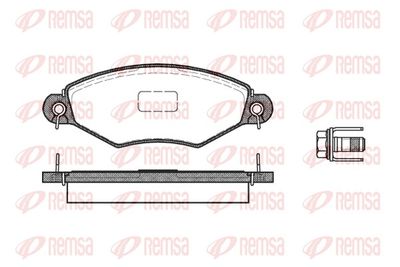 Brake Pad Set, disc brake REMSA 0643.10