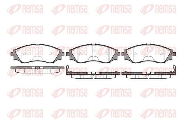 REMSA 0645.12 Brake Pad Set, disc brake