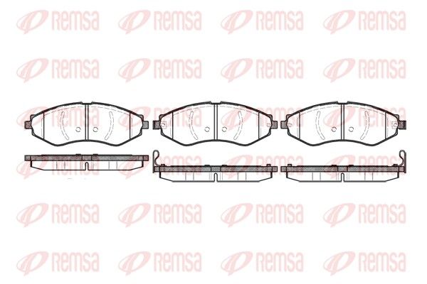 REMSA 0645.22 Brake Pad Set, disc brake