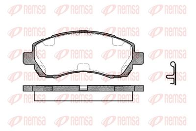 Brake Pad Set, disc brake REMSA 0647.02