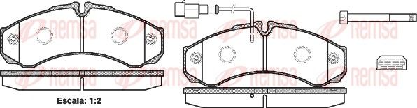 REMSA 0651.32 Brake Pad Set, disc brake