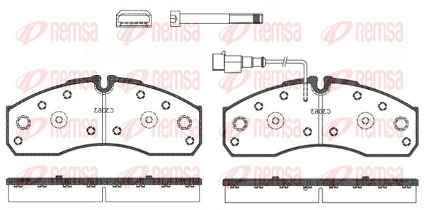 REMSA 0651.42 Brake Pad Set, disc brake