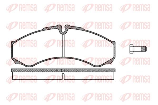 REMSA 0651.10 Brake Pad Set, disc brake