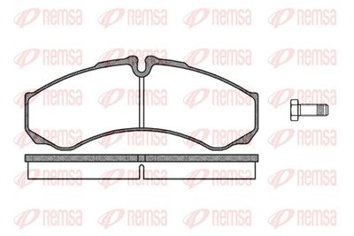 Brake Pad Set, disc brake REMSA 0651.10