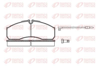 Brake Pad Set, disc brake REMSA 0651.12