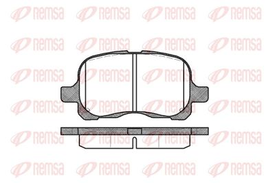 Brake Pad Set, disc brake REMSA 0652.00