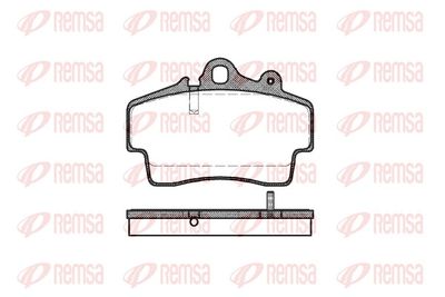 Brake Pad Set, disc brake REMSA 0653.00