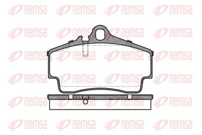 Brake Pad Set, disc brake REMSA 0654.00