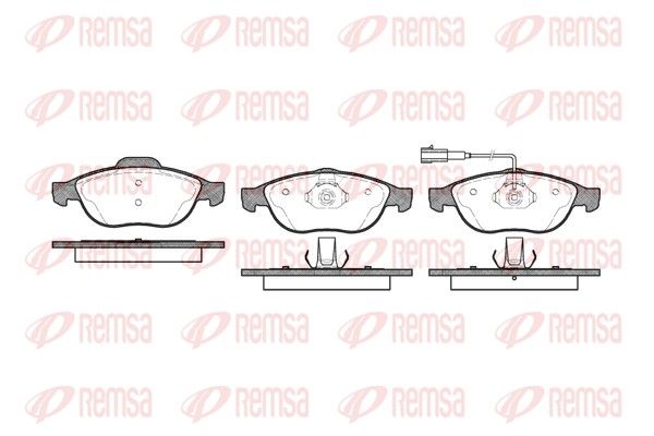 REMSA 0660.11 Brake Pad Set, disc brake