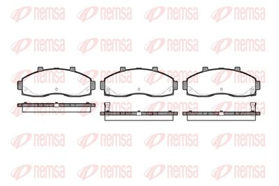 Brake Pad Set, disc brake REMSA 0662.02