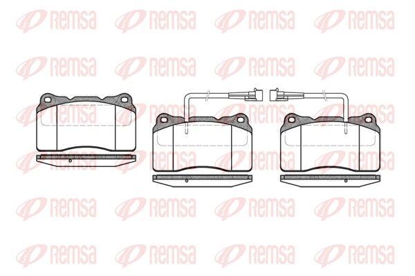 REMSA 0666.02 Brake Pad Set, disc brake