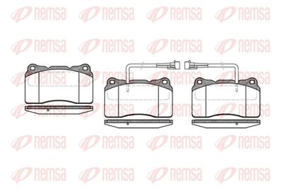 Brake Pad Set, disc brake REMSA 0666.02