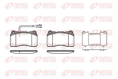 Brake Pad Set, disc brake REMSA 0666.51