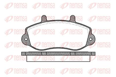 Brake Pad Set, disc brake REMSA 0677.00