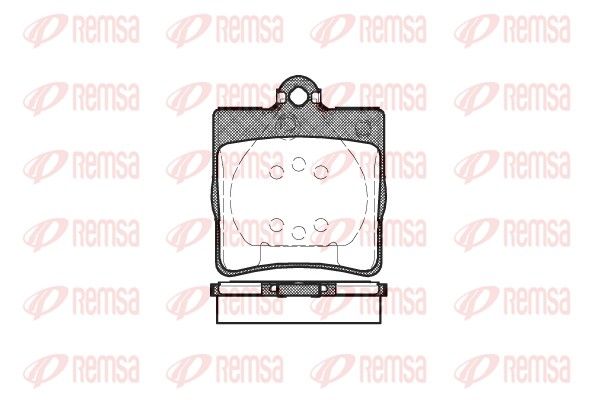 REMSA 0678.00 Brake Pad Set, disc brake