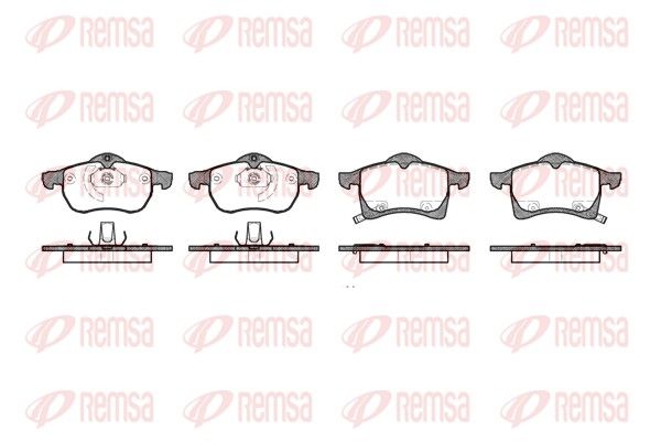 REMSA 0683.02 Brake Pad Set, disc brake