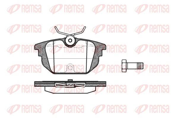 REMSA 0692.00 Brake Pad Set, disc brake