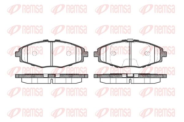 REMSA 0696.00 Brake Pad Set, disc brake