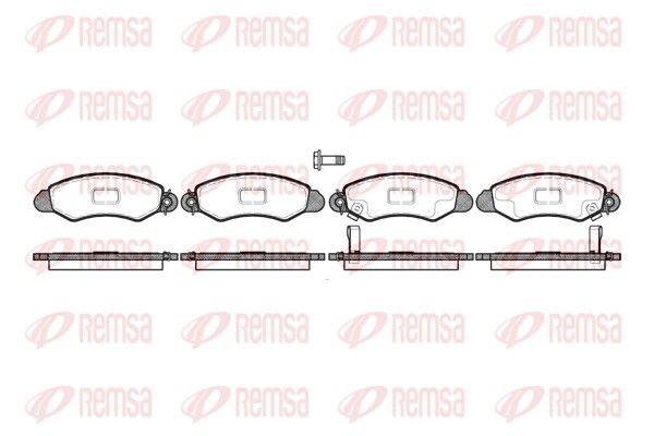 REMSA 0702.02 Brake Pad Set, disc brake