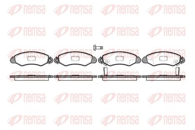 Brake Pad Set, disc brake REMSA 0702.02