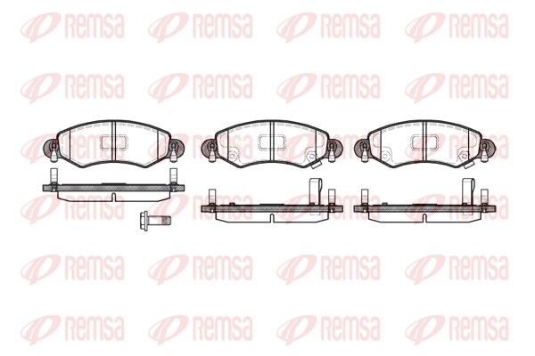 REMSA 0702.12 Brake Pad Set, disc brake