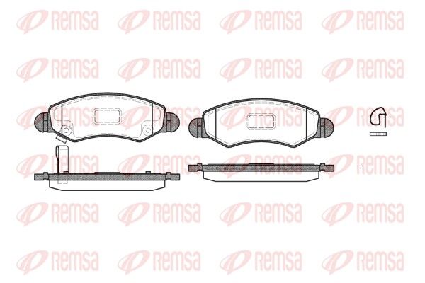 REMSA 0702.21 Brake Pad Set, disc brake