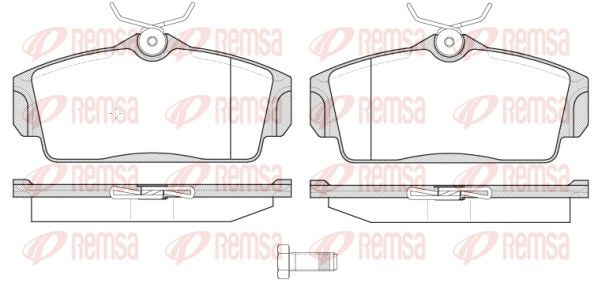 REMSA 0704.10 Brake Pad Set, disc brake