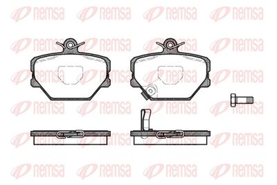 Brake Pad Set, disc brake REMSA 0705.02