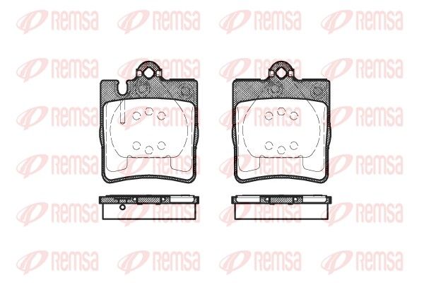 REMSA 0709.10 Brake Pad Set, disc brake