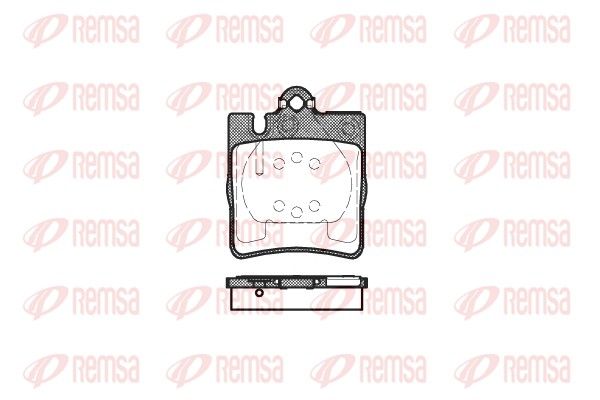 REMSA 0709.00 Brake Pad Set, disc brake