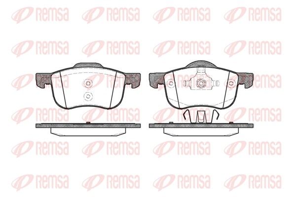 REMSA 0713.00 Brake Pad Set, disc brake