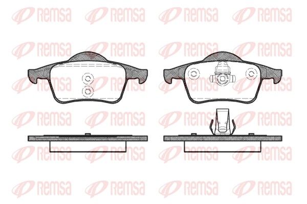 REMSA 0714.00 Brake Pad Set, disc brake