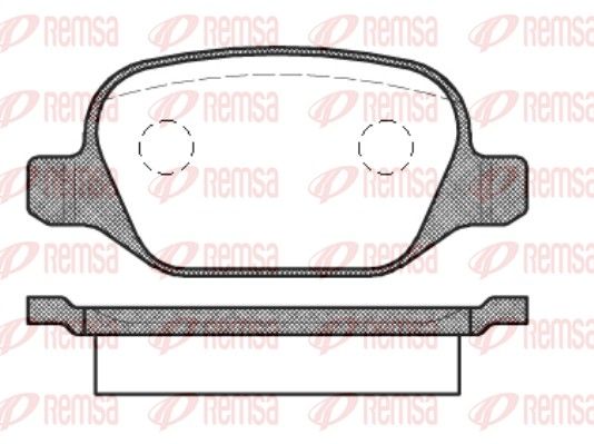 REMSA 0727.10 Brake Pad Set, disc brake