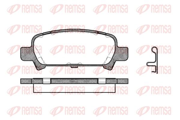 REMSA 0729.02 Brake Pad Set, disc brake