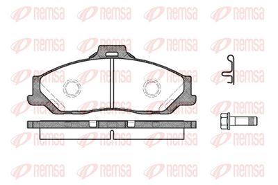 Brake Pad Set, disc brake REMSA 0730.01