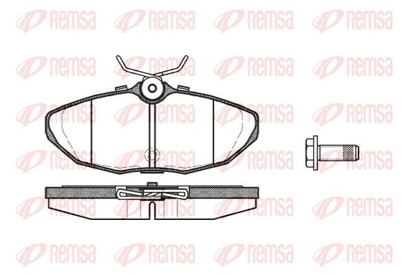 REMSA 0732.10 Brake Pad Set, disc brake