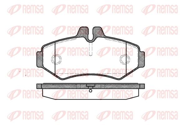 REMSA 0733.00 Brake Pad Set, disc brake