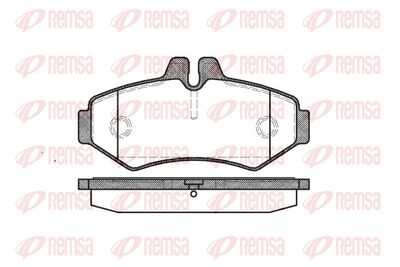 Brake Pad Set, disc brake REMSA 0733.00