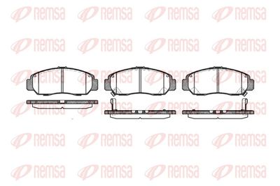 Brake Pad Set, disc brake REMSA 0747.12