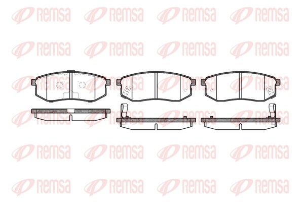 REMSA 0749.02 Brake Pad Set, disc brake