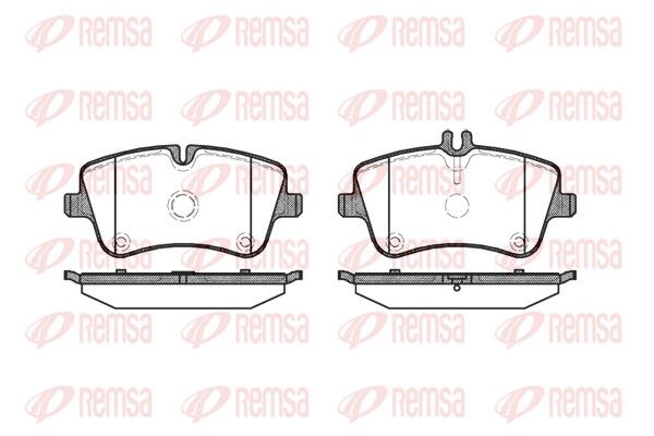 REMSA 0768.00 Brake Pad Set, disc brake