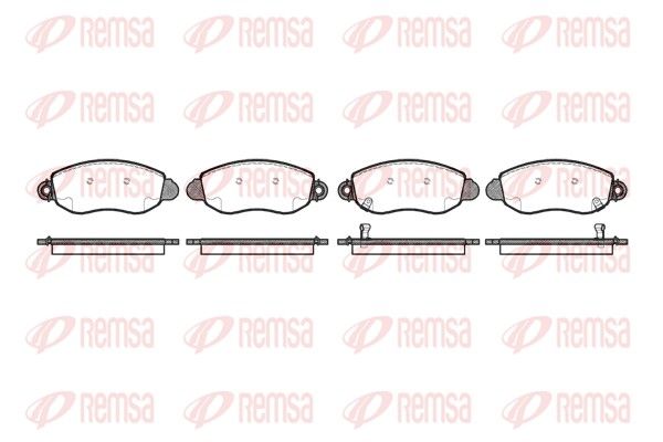 REMSA 0772.02 Brake Pad Set, disc brake