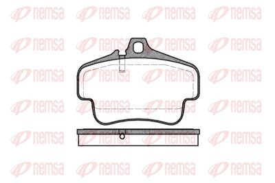 Brake Pad Set, disc brake REMSA 0773.00