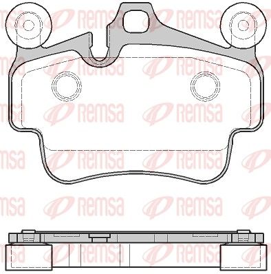 Brake Pad Set, disc brake REMSA 0773.20