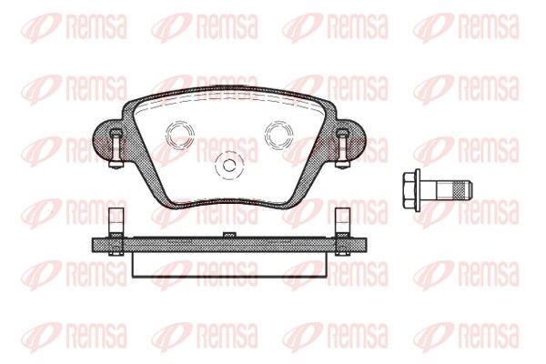 REMSA 0777.10 Brake Pad Set, disc brake