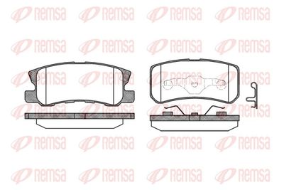 Brake Pad Set, disc brake REMSA 0803.02