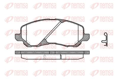 Brake Pad Set, disc brake REMSA 0804.02