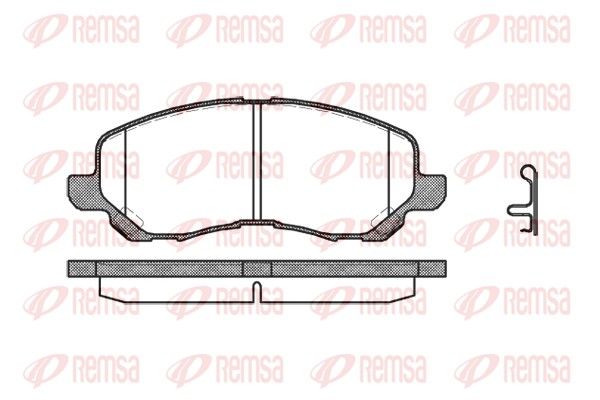 REMSA 0804.12 Brake Pad Set, disc brake