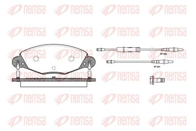 Brake Pad Set, disc brake REMSA 0827.04