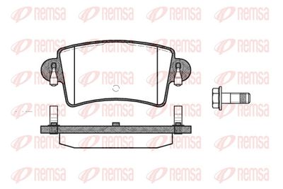 Brake Pad Set, disc brake REMSA 0833.00